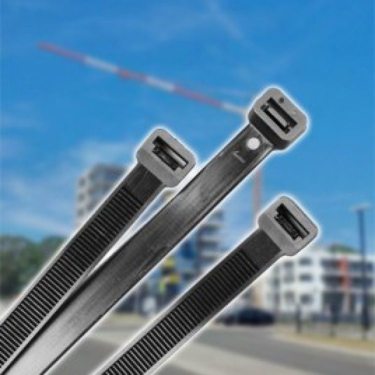 ANWAL 150mm x 3.6mm Black Cable Ties (1000Pk)