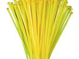 300mm x 4.8mm Yellow Cable Ties (100Pk)