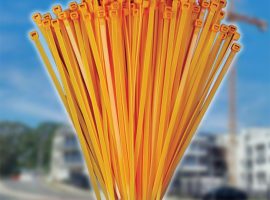 100mm x 2.5mm Orange Cable Ties (100Pk)