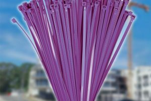 300mm x 4.8mm Purple Cable Ties (100Pk)