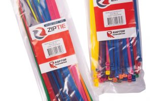 Raptor 80pc, 200mm x 4.8mm Mixed Colour Cable Tie Pack