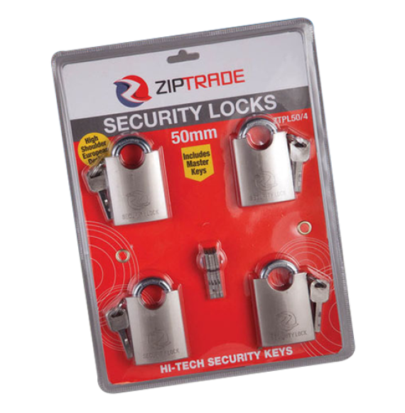 50mm ZIPTRADE Security Padlock Set