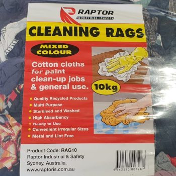 Raptor Rags – 10Kg Mixed Colour Cotton T-Shirt
