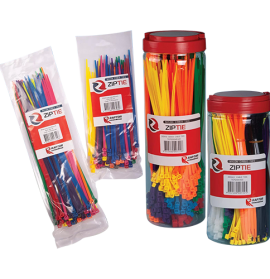 Assorted Nylon Cable Tie Packs